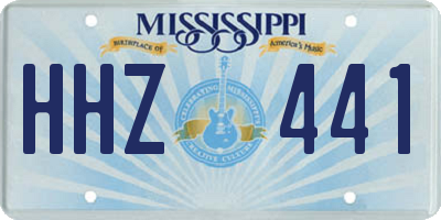 MS license plate HHZ441
