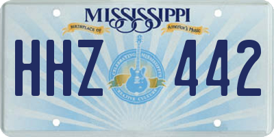 MS license plate HHZ442