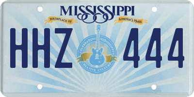 MS license plate HHZ444