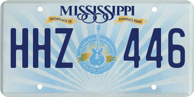 MS license plate HHZ446