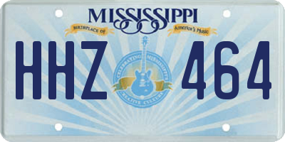MS license plate HHZ464