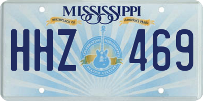 MS license plate HHZ469