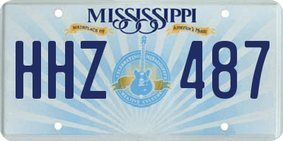 MS license plate HHZ487