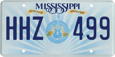 MS license plate HHZ499