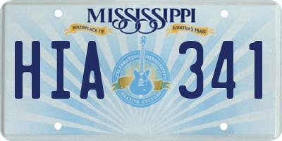 MS license plate HIA341