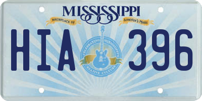 MS license plate HIA396