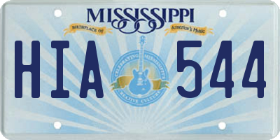 MS license plate HIA544