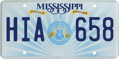 MS license plate HIA658