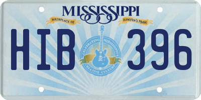 MS license plate HIB396
