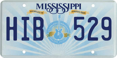 MS license plate HIB529