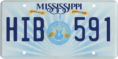MS license plate HIB591