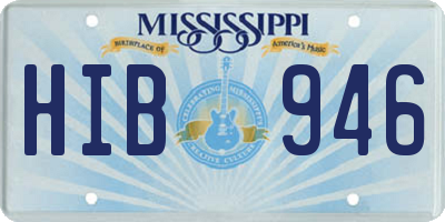 MS license plate HIB946