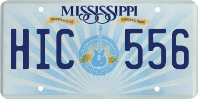 MS license plate HIC556