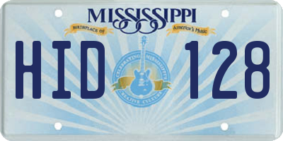 MS license plate HID128