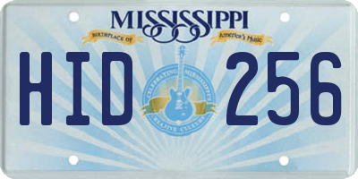 MS license plate HID256