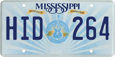MS license plate HID264