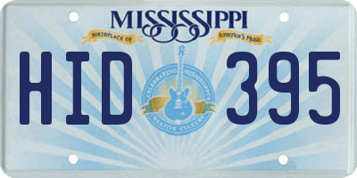 MS license plate HID395