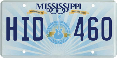 MS license plate HID460