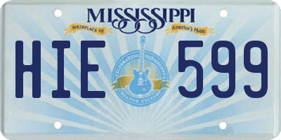 MS license plate HIE599