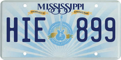 MS license plate HIE899