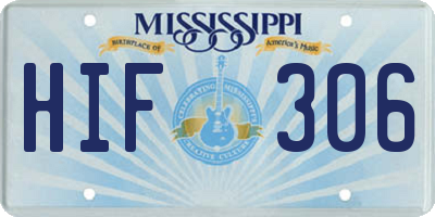 MS license plate HIF306