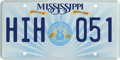 MS license plate HIH051