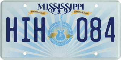 MS license plate HIH084