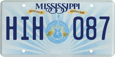 MS license plate HIH087