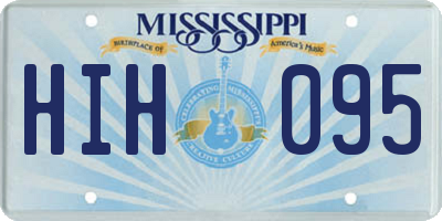 MS license plate HIH095