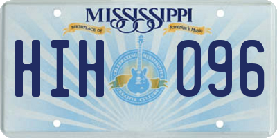 MS license plate HIH096