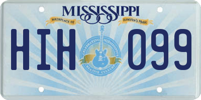 MS license plate HIH099