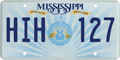 MS license plate HIH127