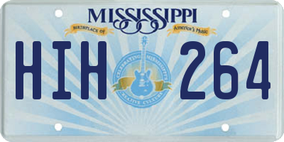 MS license plate HIH264