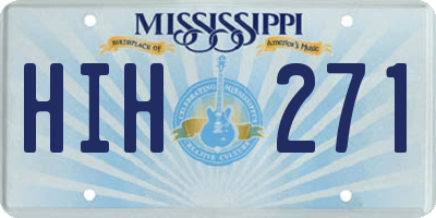 MS license plate HIH271
