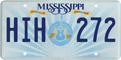 MS license plate HIH272