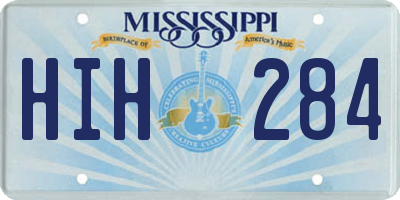 MS license plate HIH284