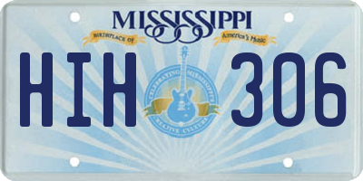 MS license plate HIH306