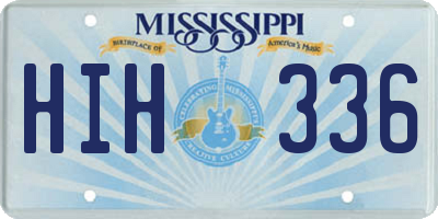 MS license plate HIH336