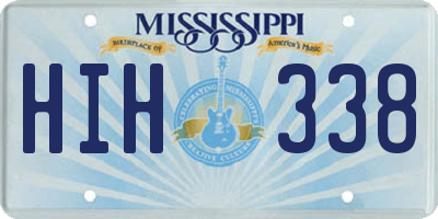 MS license plate HIH338