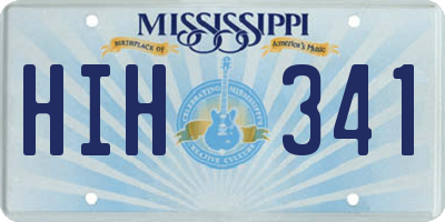 MS license plate HIH341