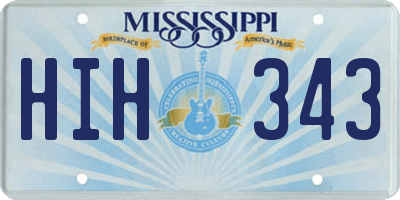MS license plate HIH343