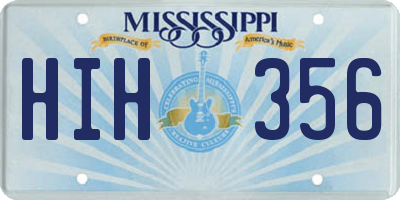 MS license plate HIH356