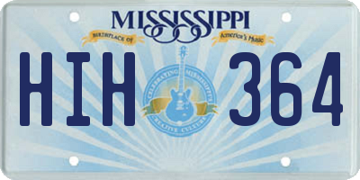 MS license plate HIH364