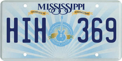 MS license plate HIH369