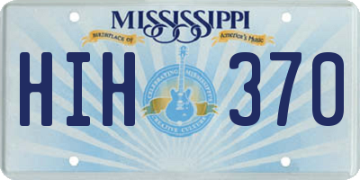 MS license plate HIH370