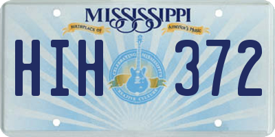 MS license plate HIH372