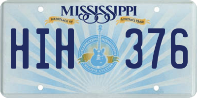 MS license plate HIH376