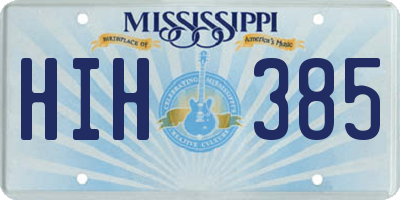 MS license plate HIH385