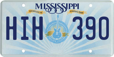 MS license plate HIH390
