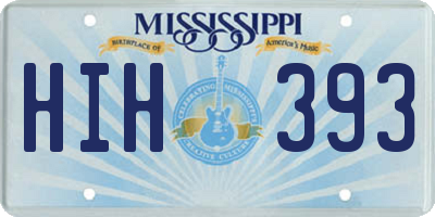 MS license plate HIH393